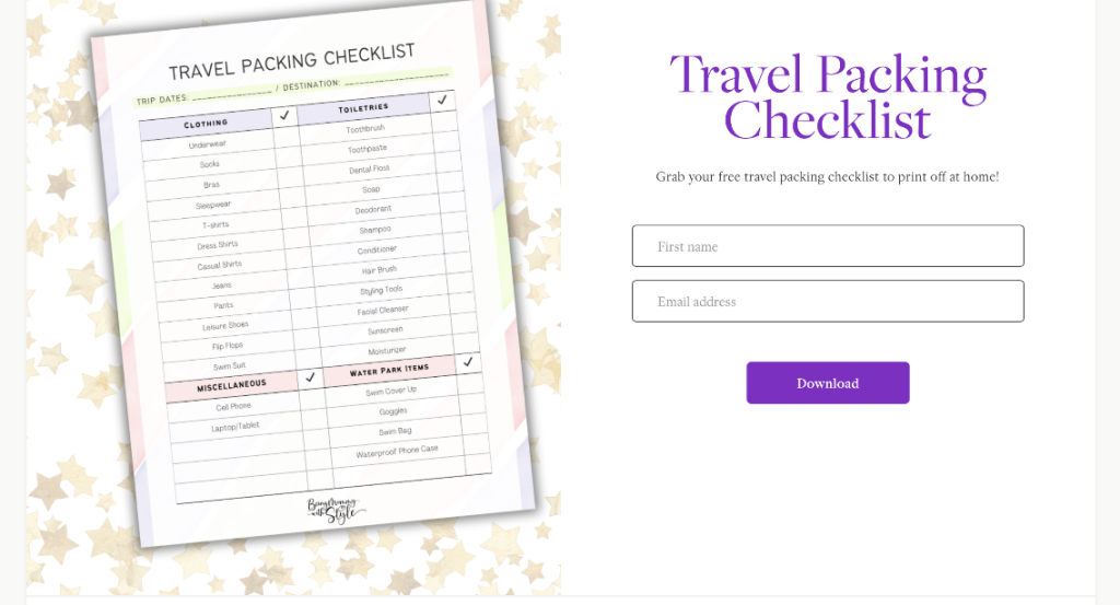 Flodesk Form Example